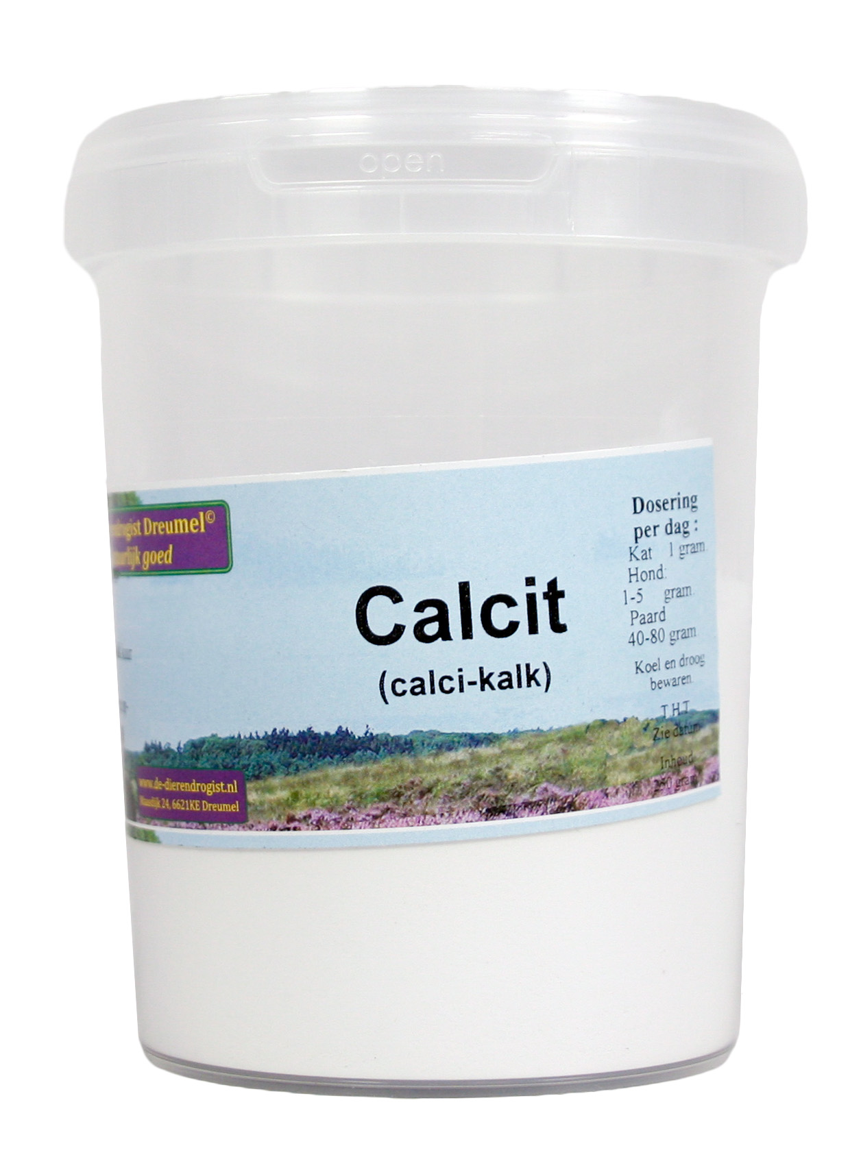 DIERENDROGIST CALCIT CALCIUMCITRAAT 250 G
