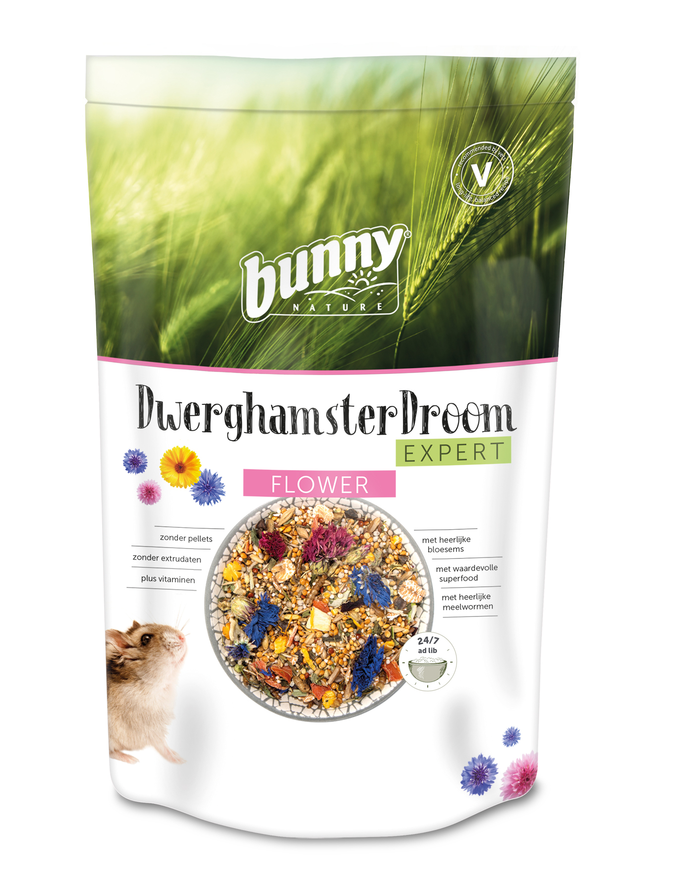 BUNNY NATURE DWERGHAMSTERDROOM EXPERT FLOWER 500 G