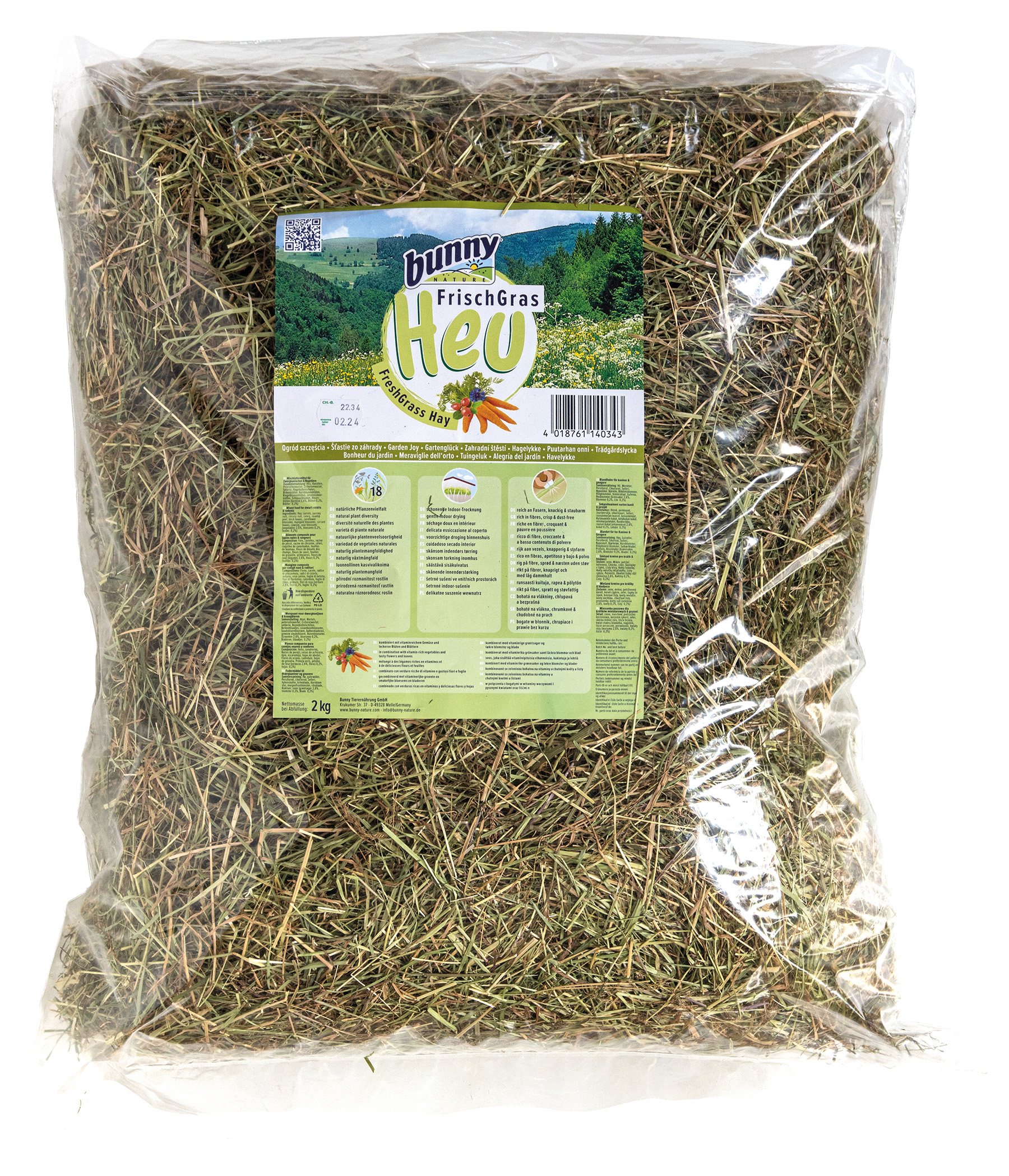 BUNNY NATURE FRISCH GRAS HOOI TUINGELUK 2 KG