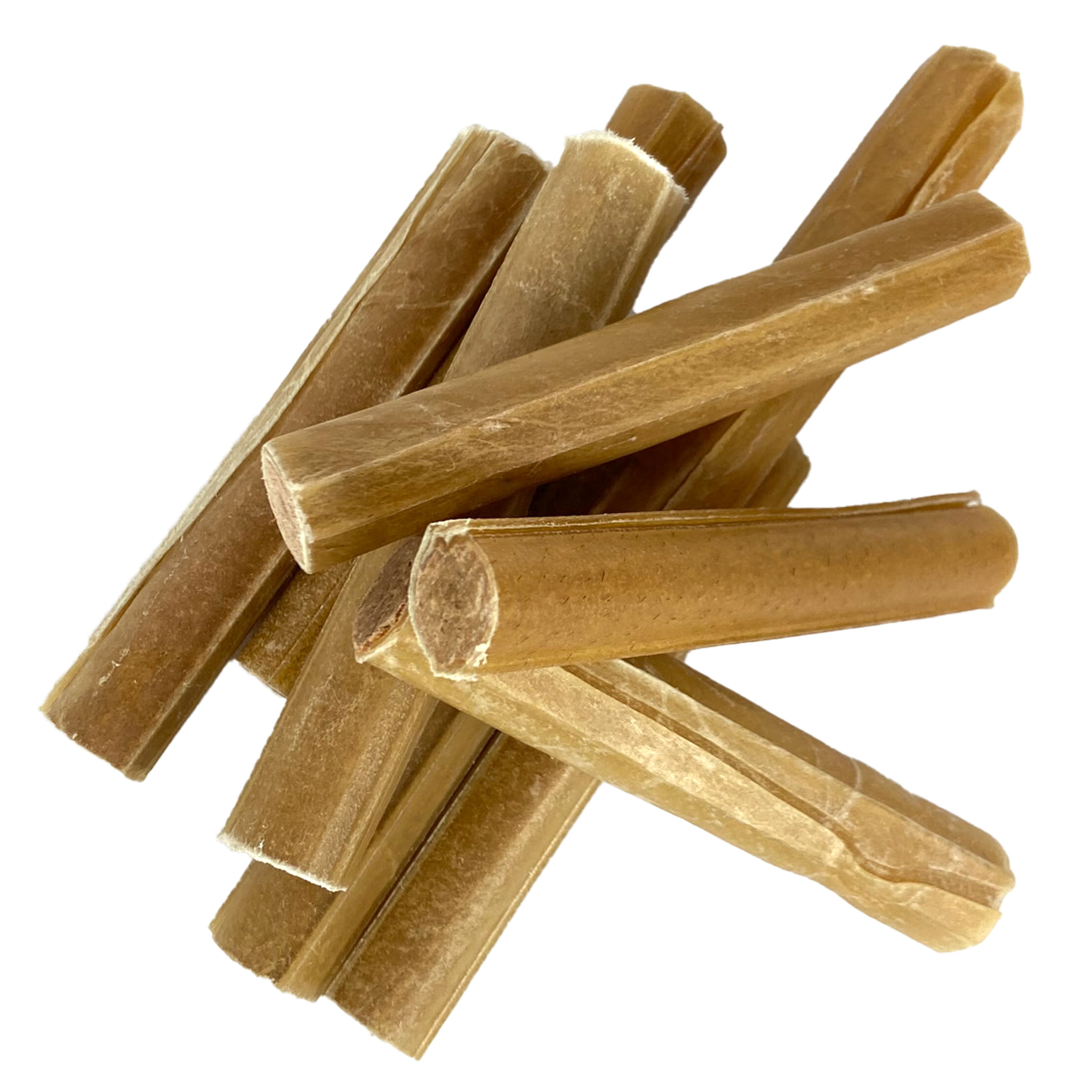 PETSNACK GEPERSTE STAAF MIT RIND 12,5 CM 15 MM 25 STK.