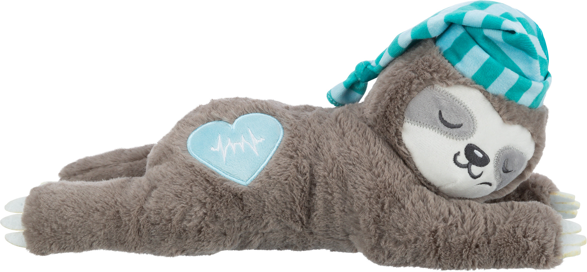 TRIXIE PLUESCH LUIAARD GRAU MIT HEARTBEAT FUER WELPE 34 CM