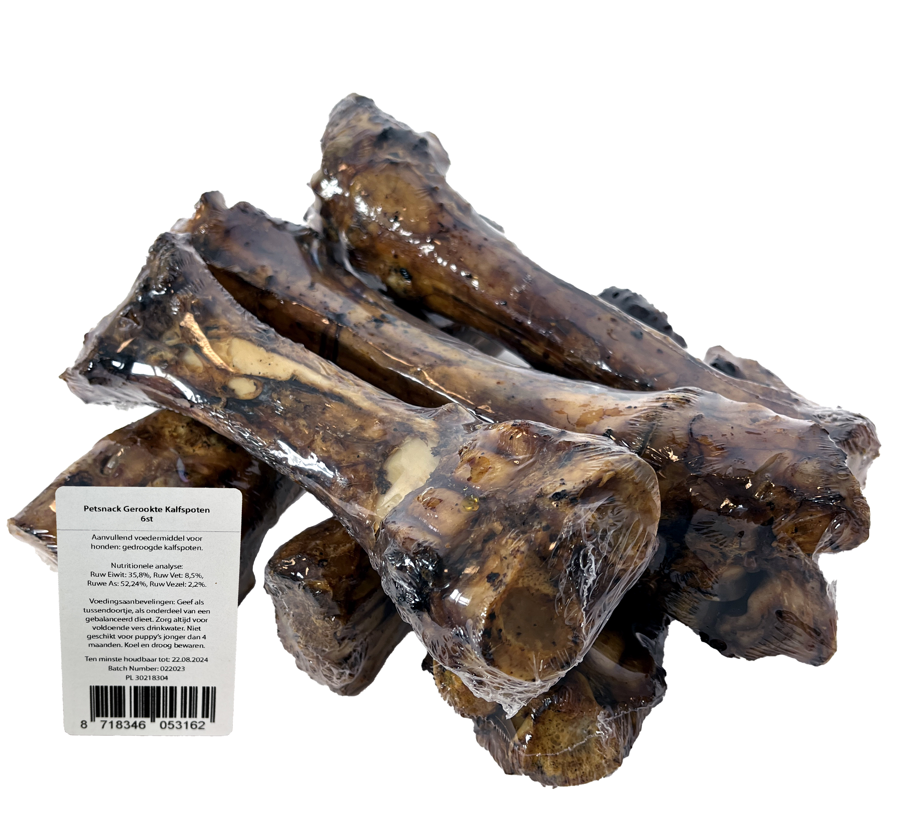PETSNACK GERAEUCHERTE KALBSFUESSE 6 STK.