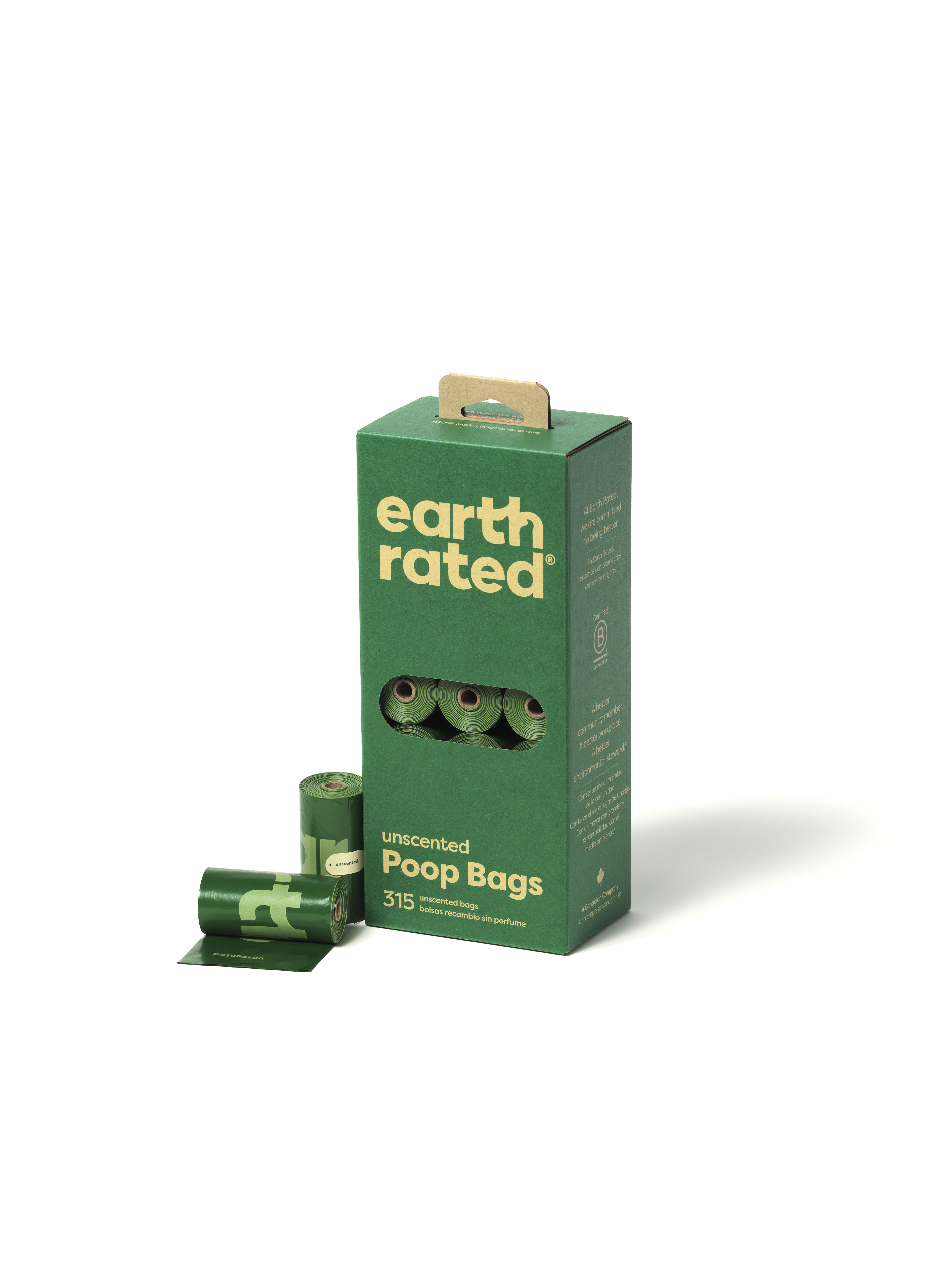 EARTH RATED POEPZAKJES GEURLOOS RECYCELT 21X15 STK.