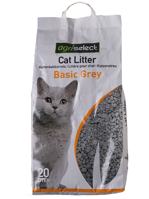 AGRISELECT BASIC GREY KATTENBAKVULLING 20 L