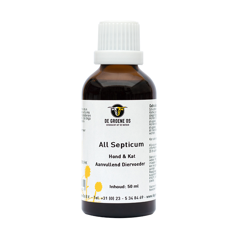 DE GROENE OS ALL SEPTICUM HUND/KATZE 50 ML
