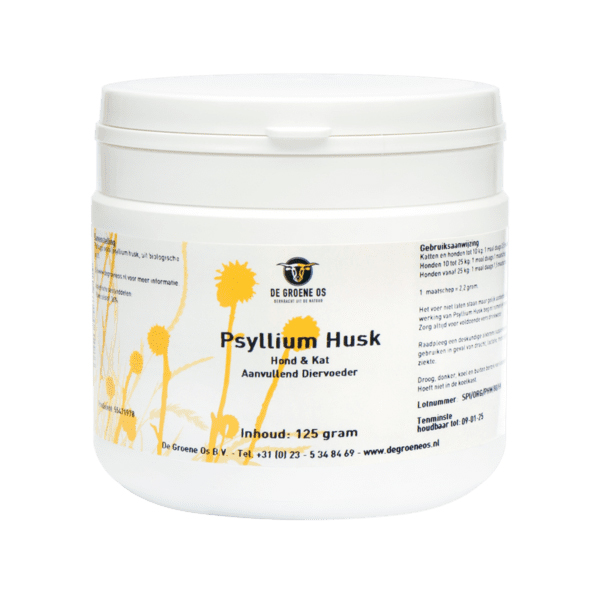 DE GROENE OS PSYLLIUM HUSK HUND/KATZE 125 G
