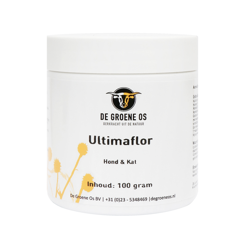 DE GROENE OS ULTIMAFLOR HUND/KATZE 100 G