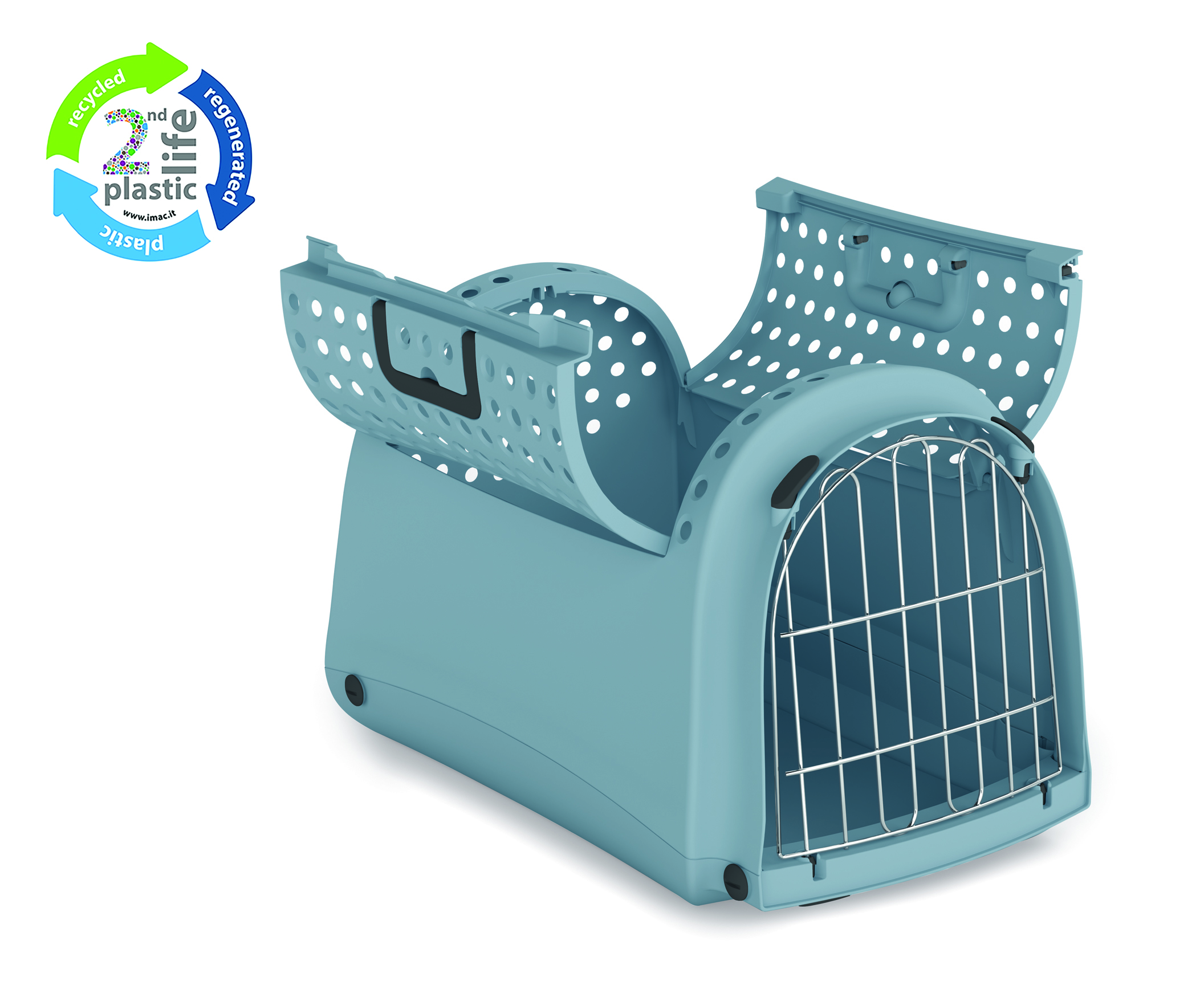 IMAC REISMAND LINUS CABRIO 2ND LIFE RECYCELT HELLBLAU 50X32X34,5 CM