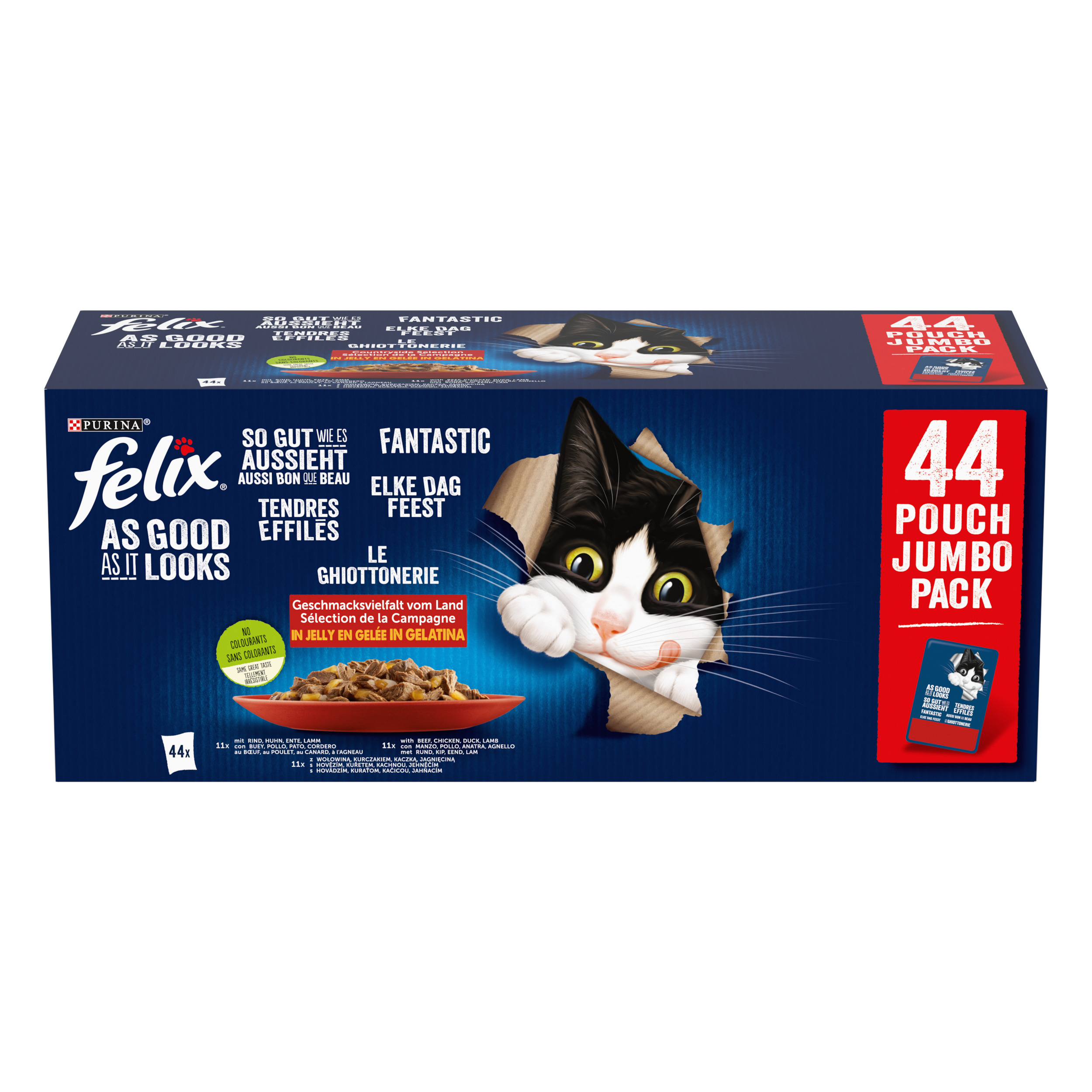 FELIX ELKE TAG FEEST COUNTRYSIDE SELECTIE RIND/HUHN/ENTE/LAMM 44X85 G