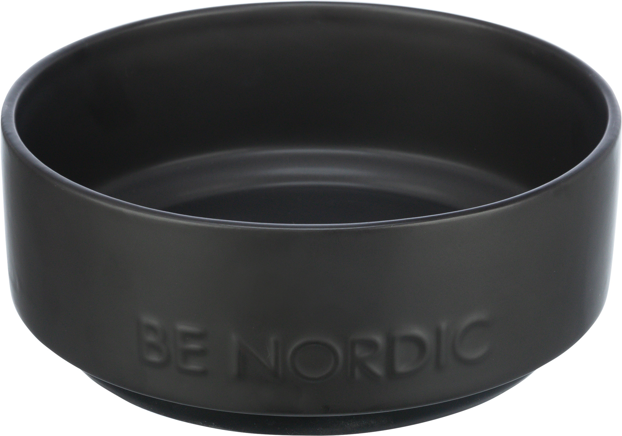 TRIXIE BE NORDIC FUTTERNAPF HUND KERAMIK/RUBBER SCHWARZ 18 CM