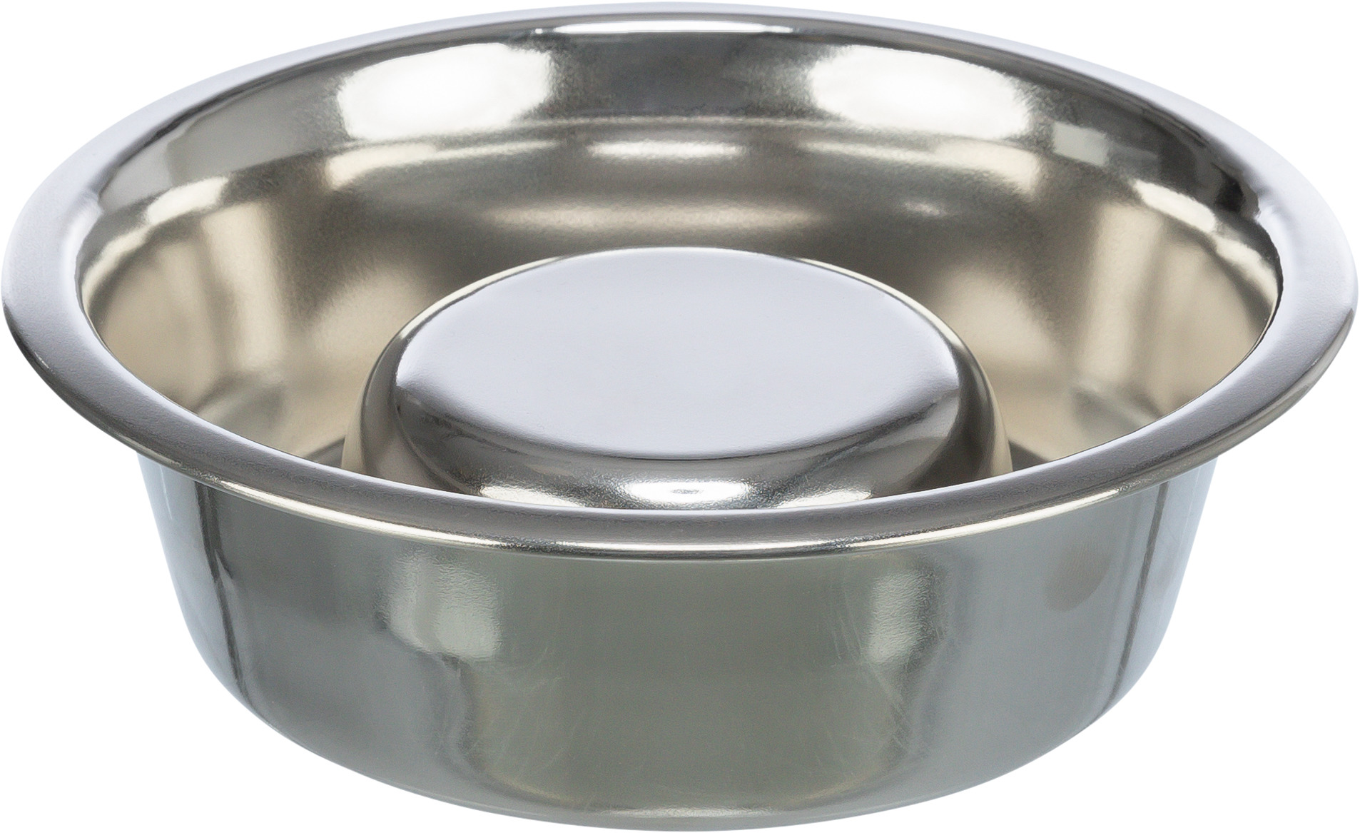 TRIXIE FUTTERNAPF HUND SLOW FEEDING EDELSTAHL 21 CM