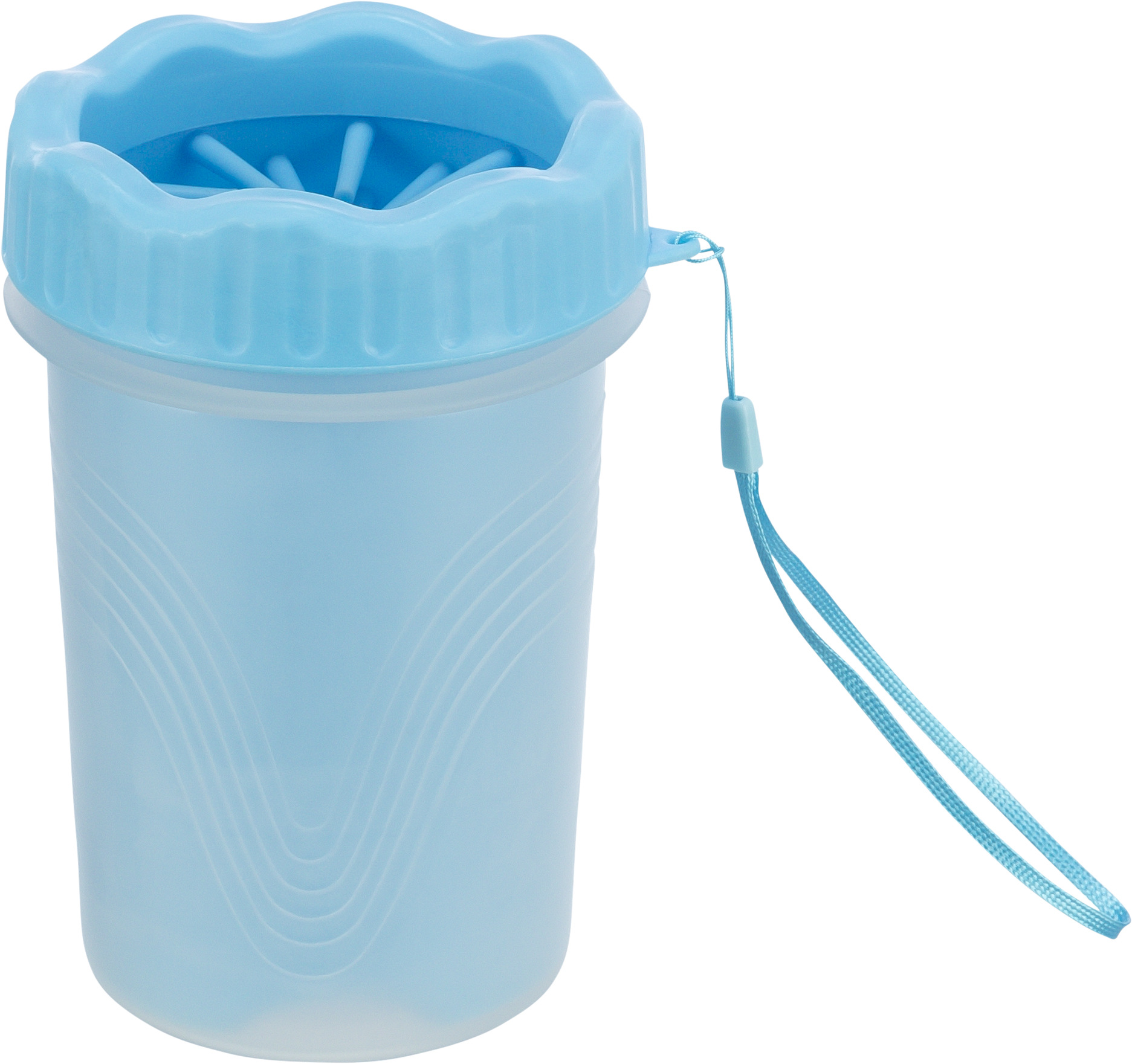 TRIXIE POOTREINIGER FUER DE HUND SILICONE/PP BLAU MEDIUM/LARGE 15 CM
