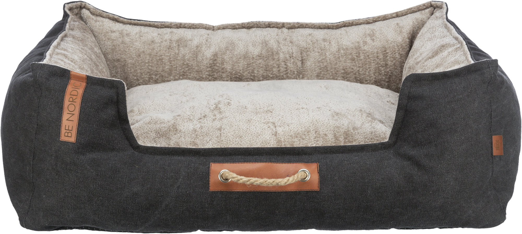 TRIXIE BE NORDIC HUNDEKORB FOHR SCHWARZ/SAND 60X50X22 CM