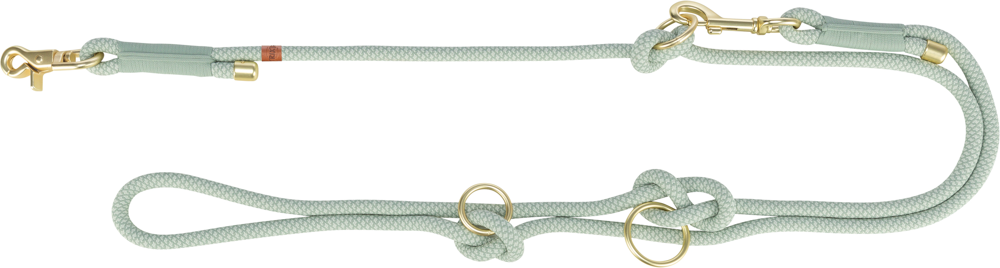 TRIXIE WEICH ROPE HUNDELEINE VERSTELLBAR SALIEGROEN/MINT 200X1 CM