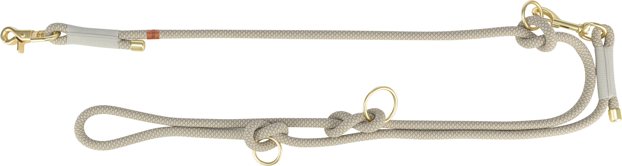 TRIXIE WEICH ROPE HUNDELEINE VERSTELLBAR GRAU/HELLGRAU 200X1 CM