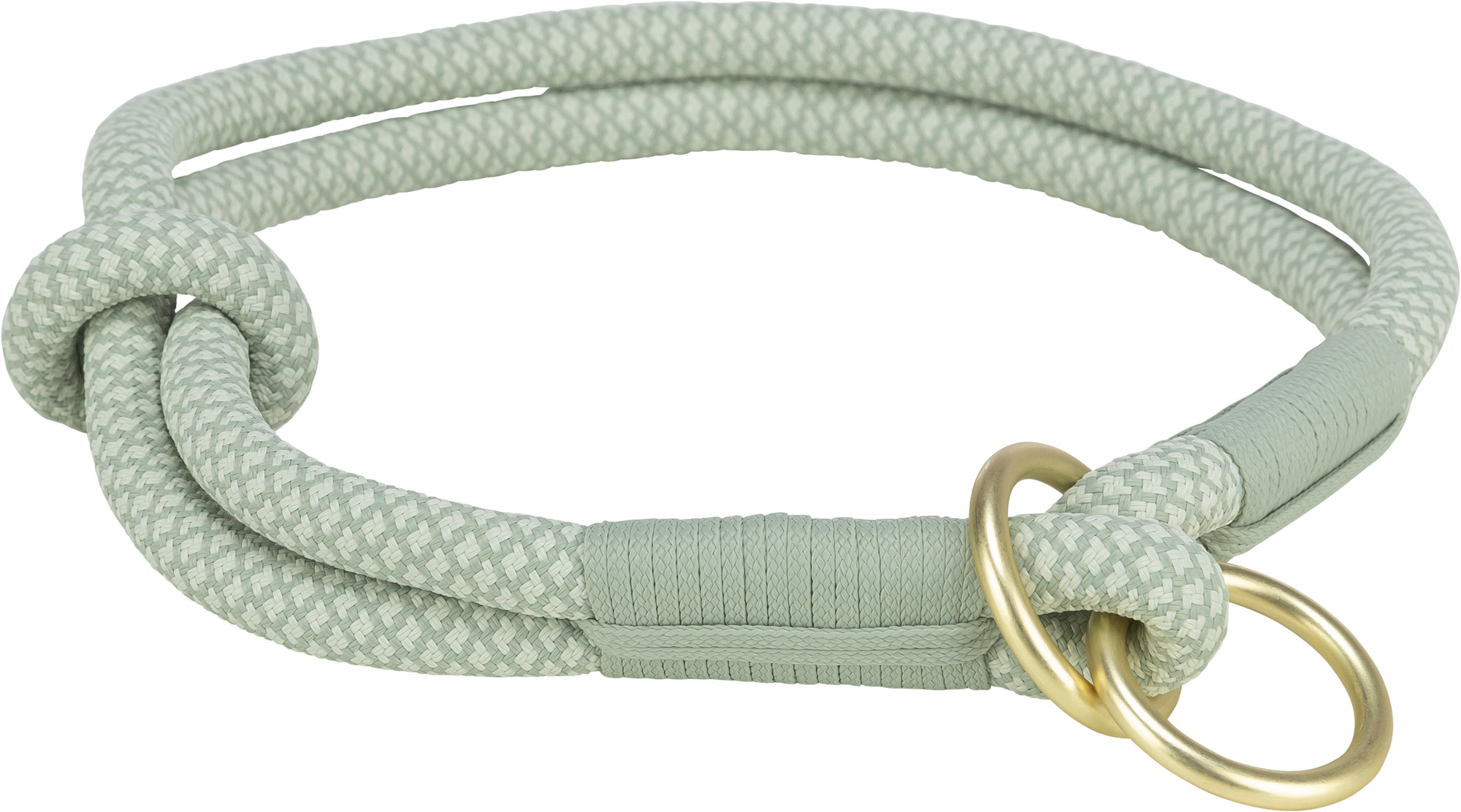 TRIXIE HALSBAND HUND WEICH HALBLANG-SLIP SALIEGROEN/MINT 45X1 CM