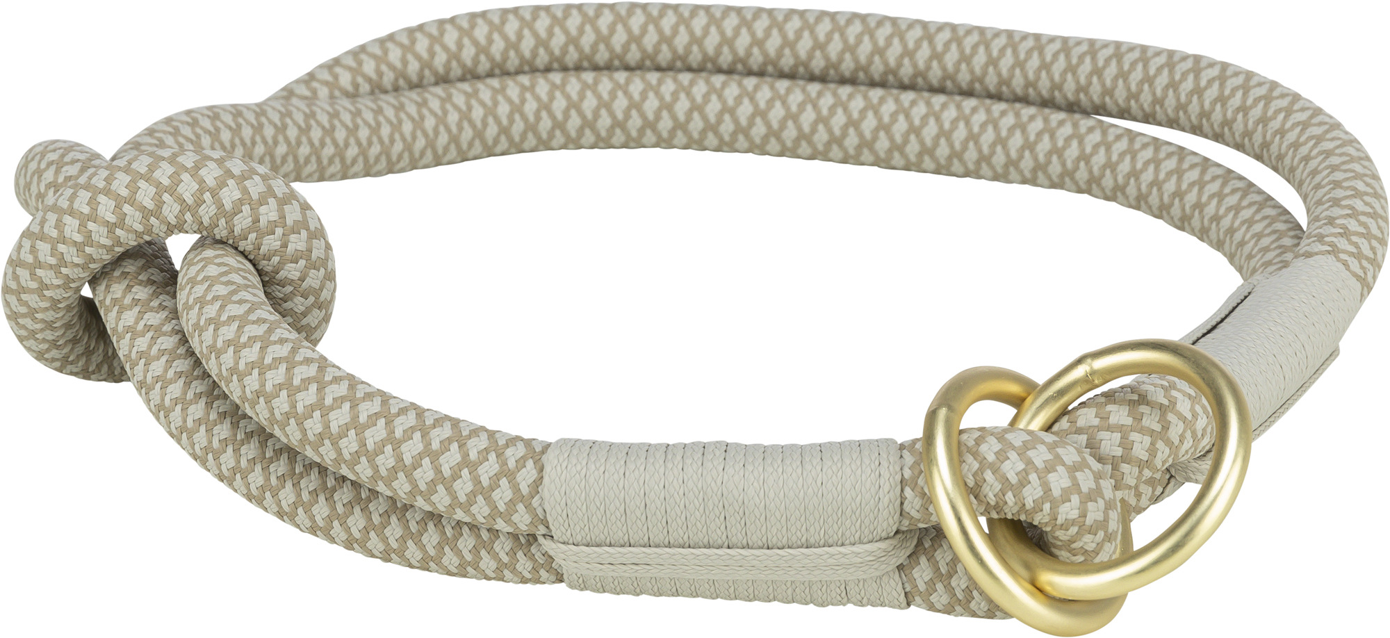 TRIXIE HALSBAND HUND WEICH HALBLANG-SLIP GRAU/HELLGRAU 40X1 CM