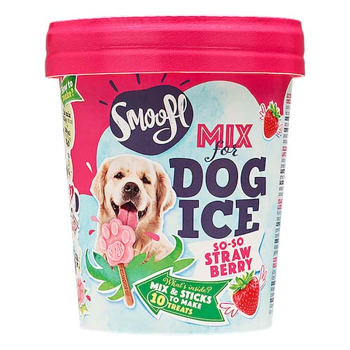 SMOOFL IJSMIX FUER HUNDE AARDBEI 160 G