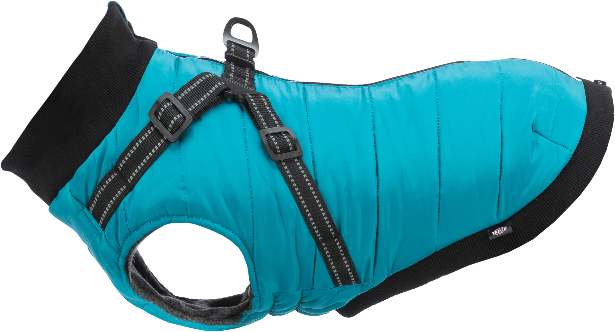TRIXIE HUNDEMANTEL PONTIS MIT GESCHIRR AQUA 45 CM