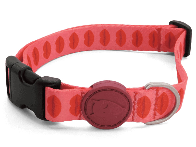MORSO HALSBAND RECYCELT LIPSTICK ROSA 37-58X2,5 CM