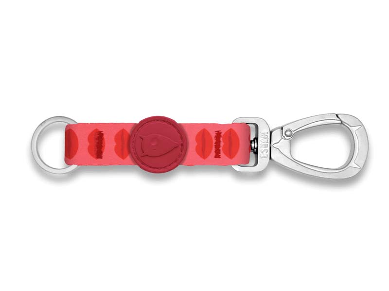 MORSO KEY CORD SCHLUESSELANHAENGER RECYCELT LIPSTICK ROSA S/M