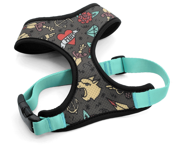 MORSO HUNDEGESCHIRR BODY NETZ RECYCELT INK TANK GRUEN 45-50 CM