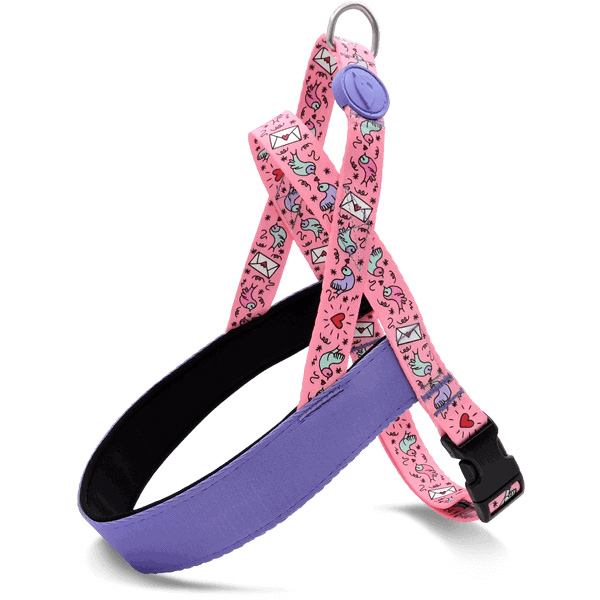 MORSO NORWEGIAN HUNDEGESCHIRR RECYCELT SWEET TWEET ROSA 54-70X52 CM