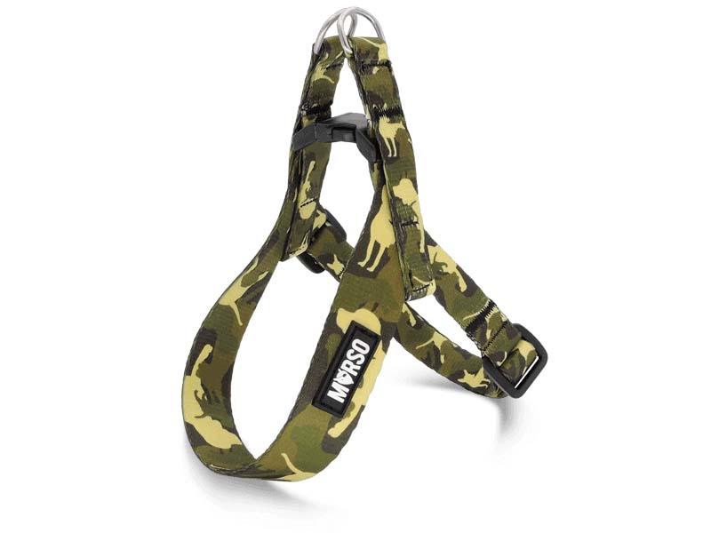 MORSO MINI HUNDEGESCHIRR VERSTELLBAR RECYCELT FULL METAL DOG BRAUN 24-32X1,5 CM