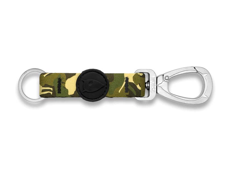 MORSO KEY CORD SCHLUESSELANHAENGER RECYCELT FULL METAL DOG BRAUN M