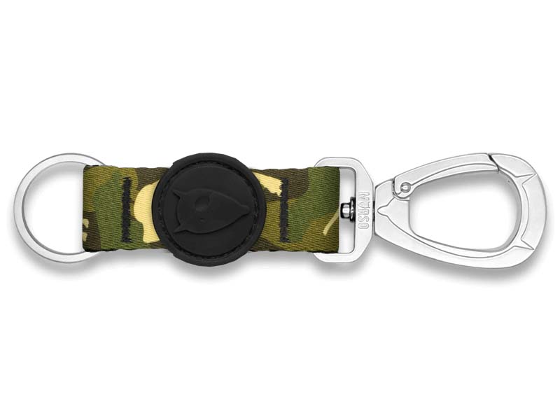 MORSO KEY CORD SCHLUESSELANHAENGER RECYCELT FULL METAL DOG BRAUN L
