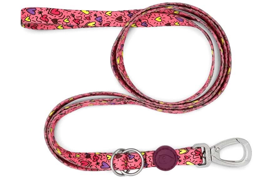 MORSO HUNDELEINE VERSTELLBAR RECYCELT PINK THINK ROSA 75-230X1,5 CM 4-20 KG