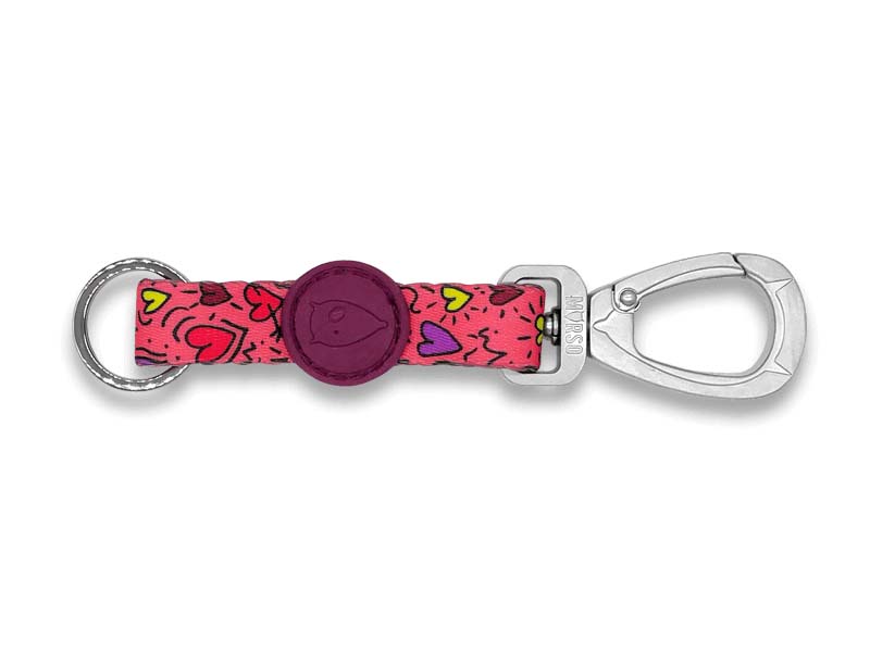 MORSO KEY CORD SCHLUESSELANHAENGER RECYCELT PINK THINK ROSA M