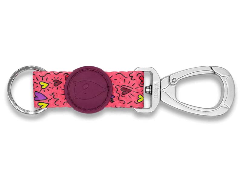 MORSO KEY CORD SCHLUESSELANHAENGER RECYCELT PINK THINK ROSA L