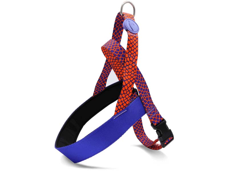 MORSO NORWEGIAN HUNDEGESCHIRR RECYCELT URBAN LIZARD ROT 39-48X35 CM