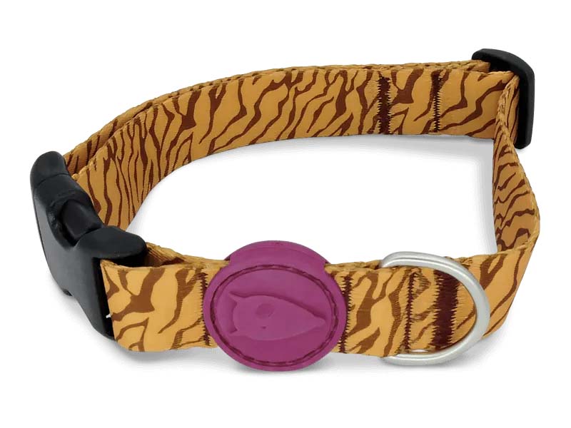 MORSO HALSBAND HUND RECYCELT JUNGLE DRUM ORANGE 43-70X2,5 CM