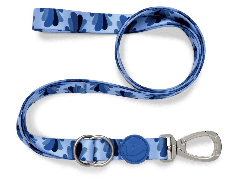 MORSO HUNDELEINE VERSTELLBAR RECYCELT SPLASH BLAU 75-230X1,5 CM 1-4 KG