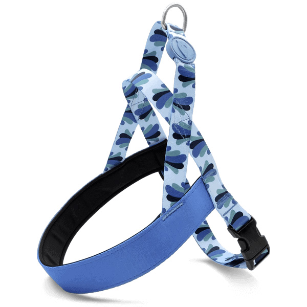 MORSO NORWEGIAN HUNDEGESCHIRR RECYCELT SPLASH BLAU 54-70X52 CM