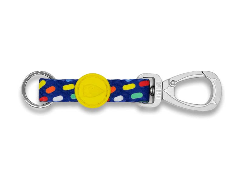 MORSO KEY CORD SCHLUESSELANHAENGER RECYCELT COLOR INVADERS VIOLETT M