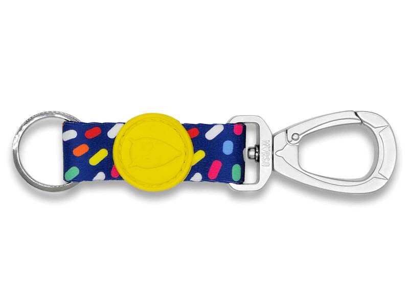 MORSO KEY CORD SCHLUESSELANHAENGER RECYCELT COLOR INVADERS VIOLETT L