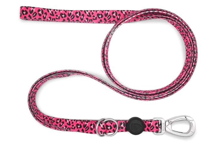 MORSO HUNDELEINE VERSTELLBAR RECYCELT BUBBLE LEO ROSA 75-230X1,5 CM 4-20 KG