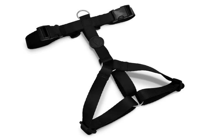 MORSO HUNDEGESCHIRR H-GESCHIRR RECYCELT PURENESS SCHWARZ 50-70X1,5 CM