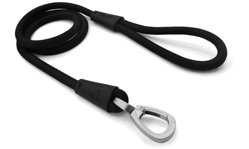 MORSO HUNDELEINE WEICH ROPE RECYCELT BLACK SCHWARZ 120X1 CM