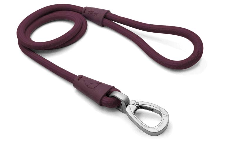 MORSO HUNDELEINE WEICH ROPE RECYCELT PLUM VIOLETT 120X1 CM