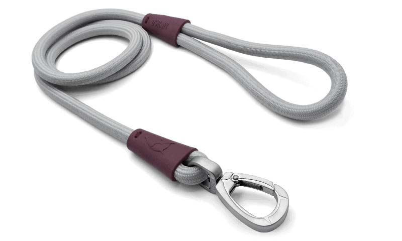MORSO HUNDELEINE WEICH ROPE RECYCELT GREY GRAU 120X1 CM