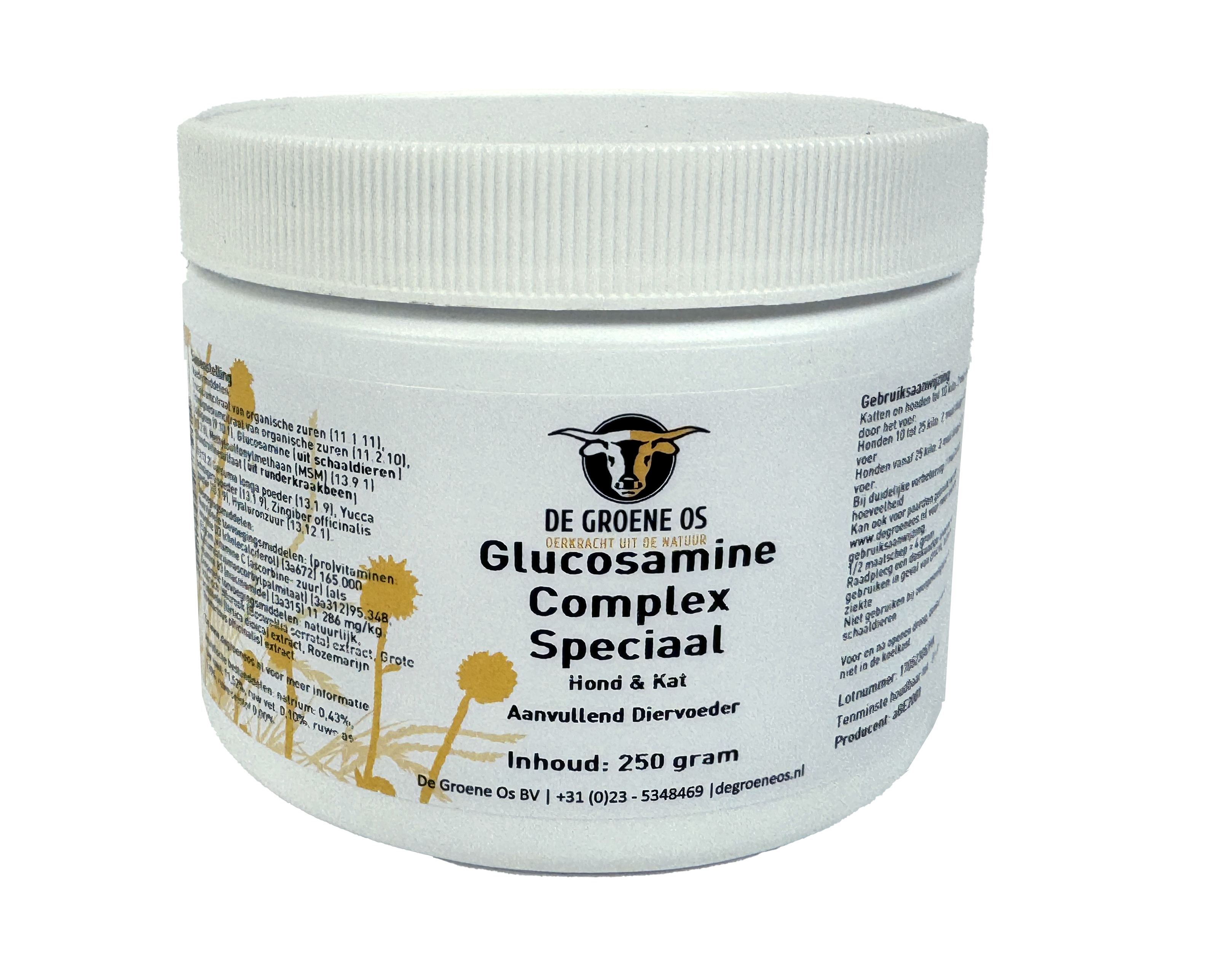 DE GROENE OS GLUCOSAMINE COMPLEX SPEZIAL HUND/KATZE 250 G