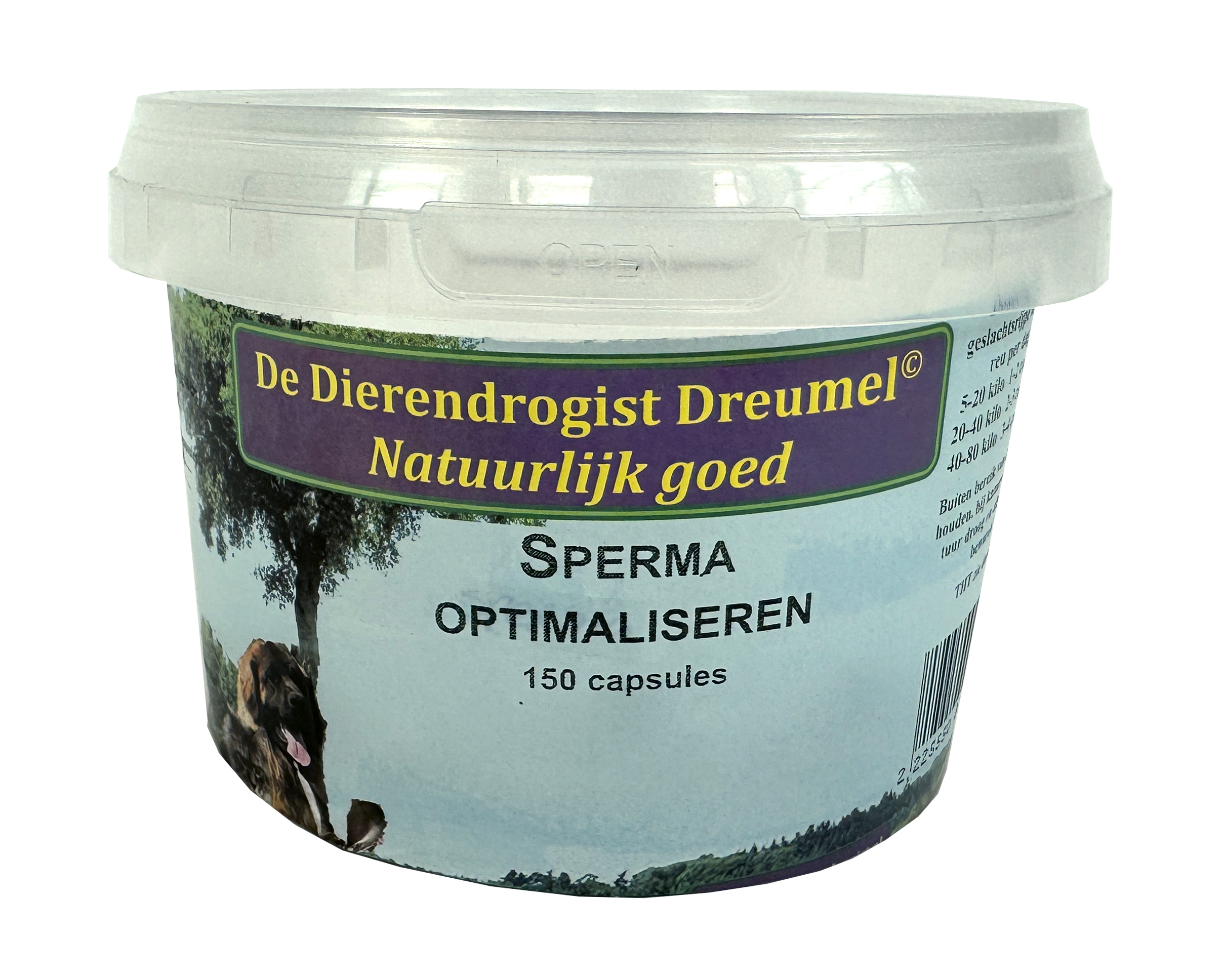DIERENDROGIST SPERMA OPTIMALISEREN KAPSELN 150 STK.