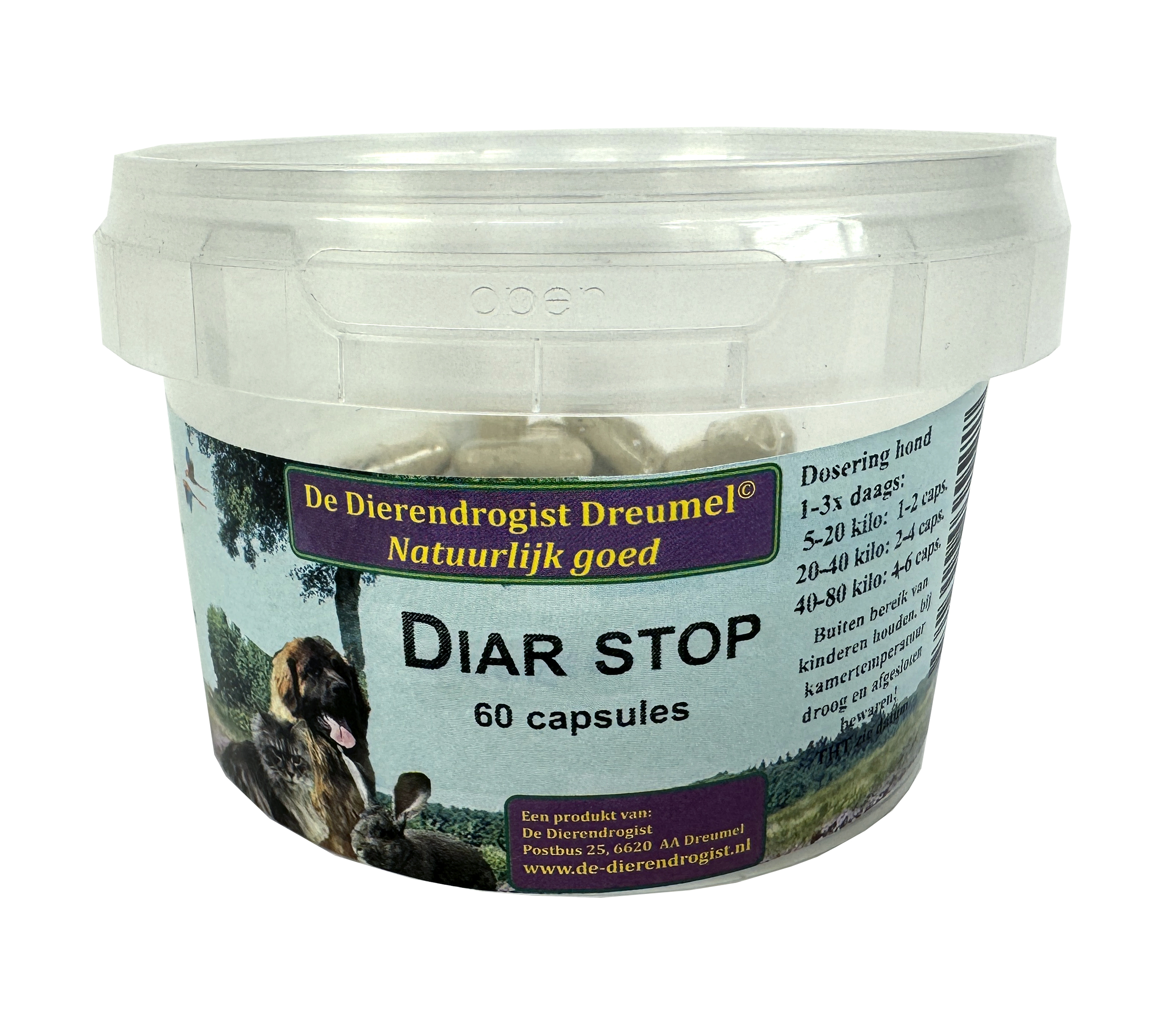 DIERENDROGIST DIAR STOP KAPSELN 60 STK.