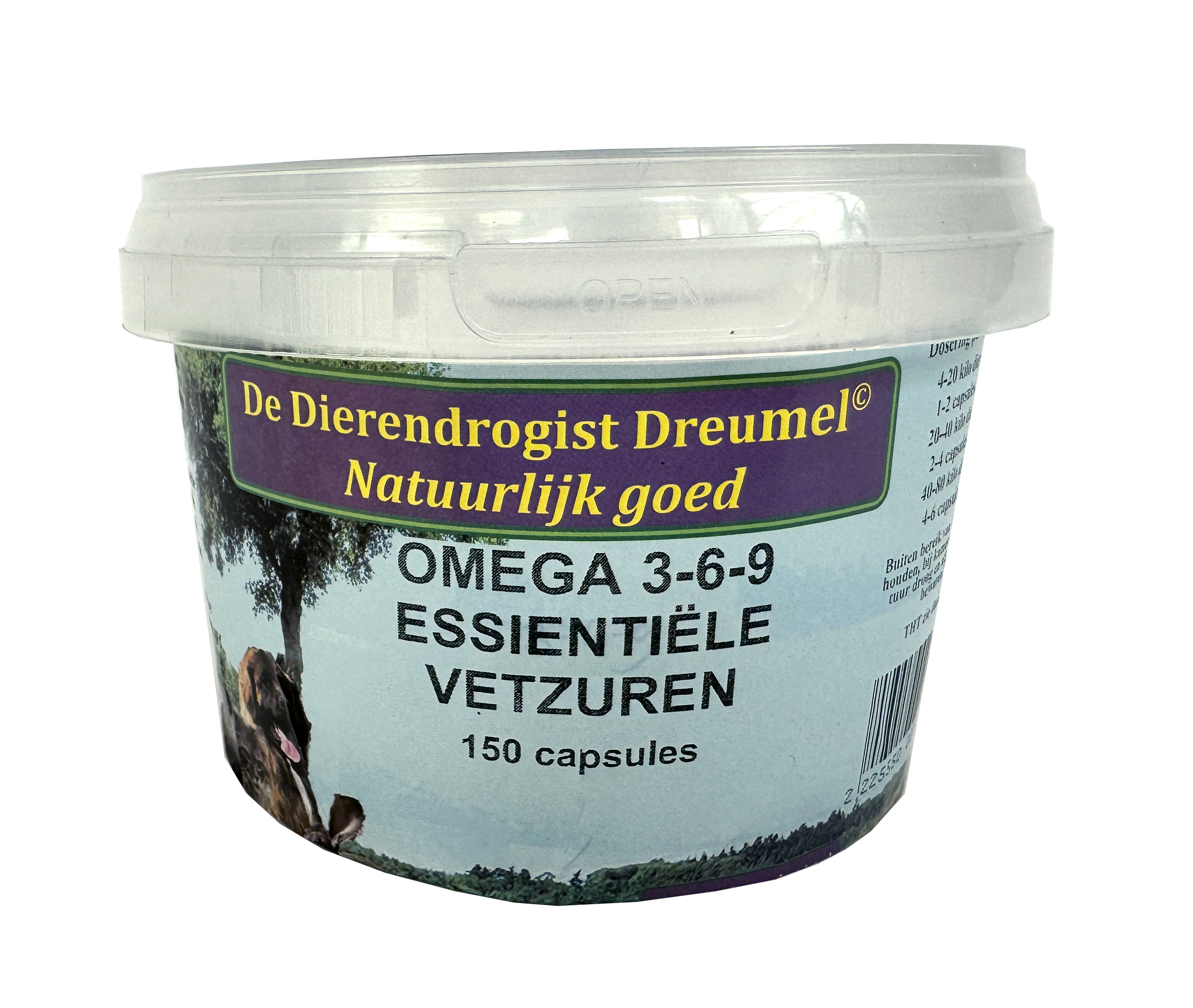 DIERENDROGIST OMEGA 3-6-9 VETZUREN KAPSELN 150 STK.