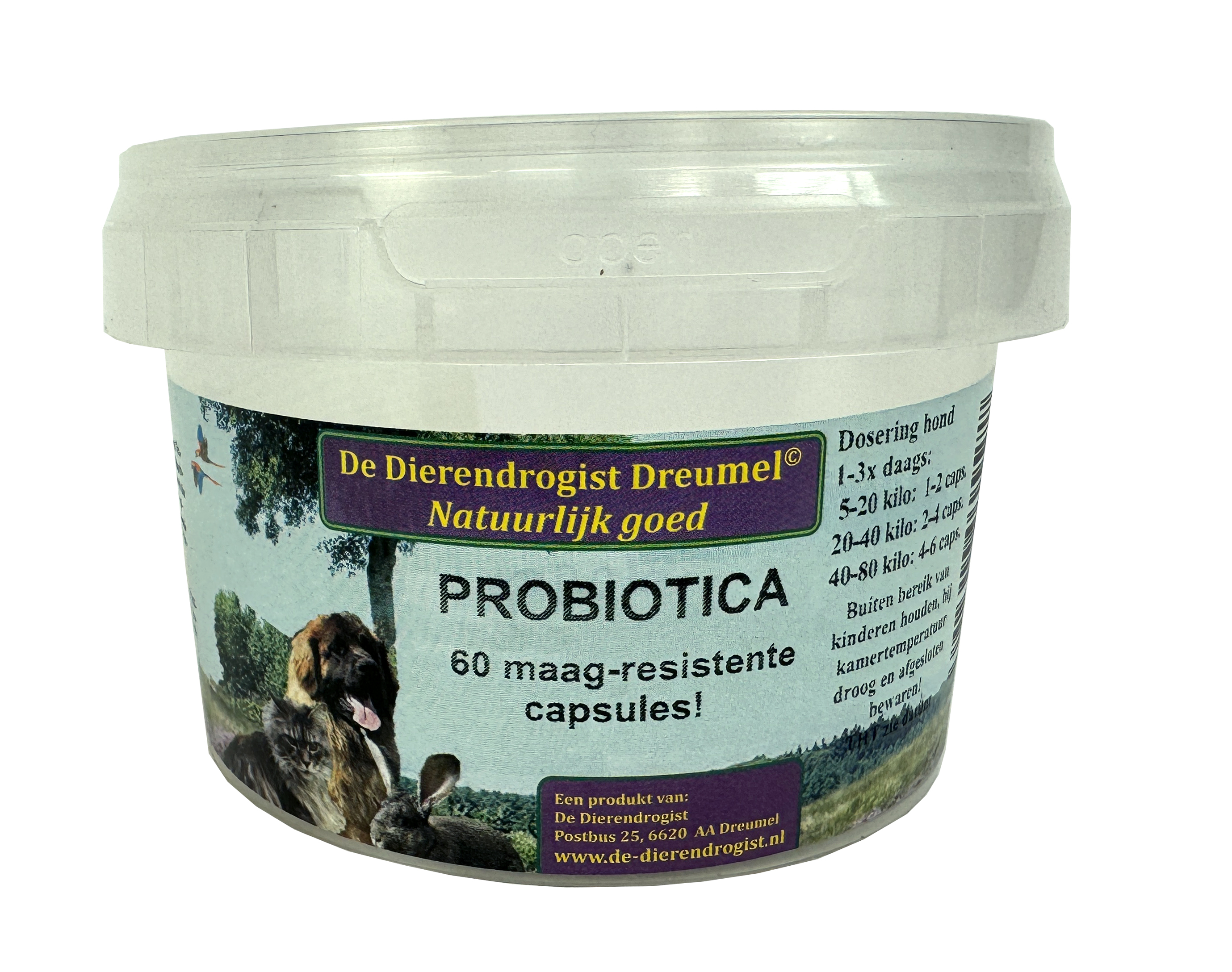 DIERENDROGIST PROBIOTICA KAPSELN 60 STK.