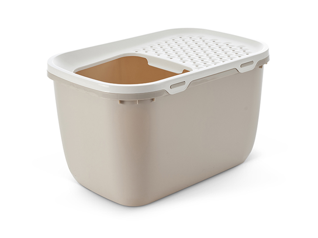 SAVIC KATZENKLO HOP IN RIESIG WEISS/MOKKA 74X50X43,5 CM
